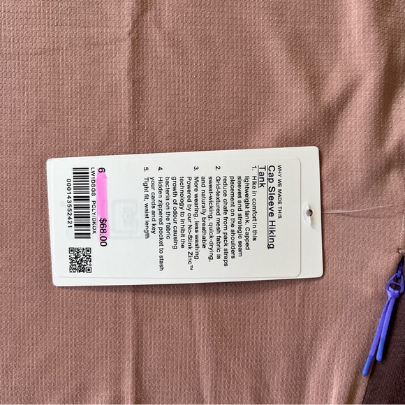 NWT lululemon Hiking Tank Cap Sleeve Size 6 - Picture 10 of 11